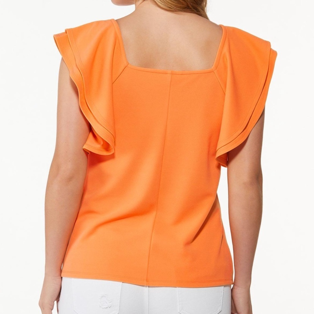 Ruffled Square Neck Top - Picture 2 of 4